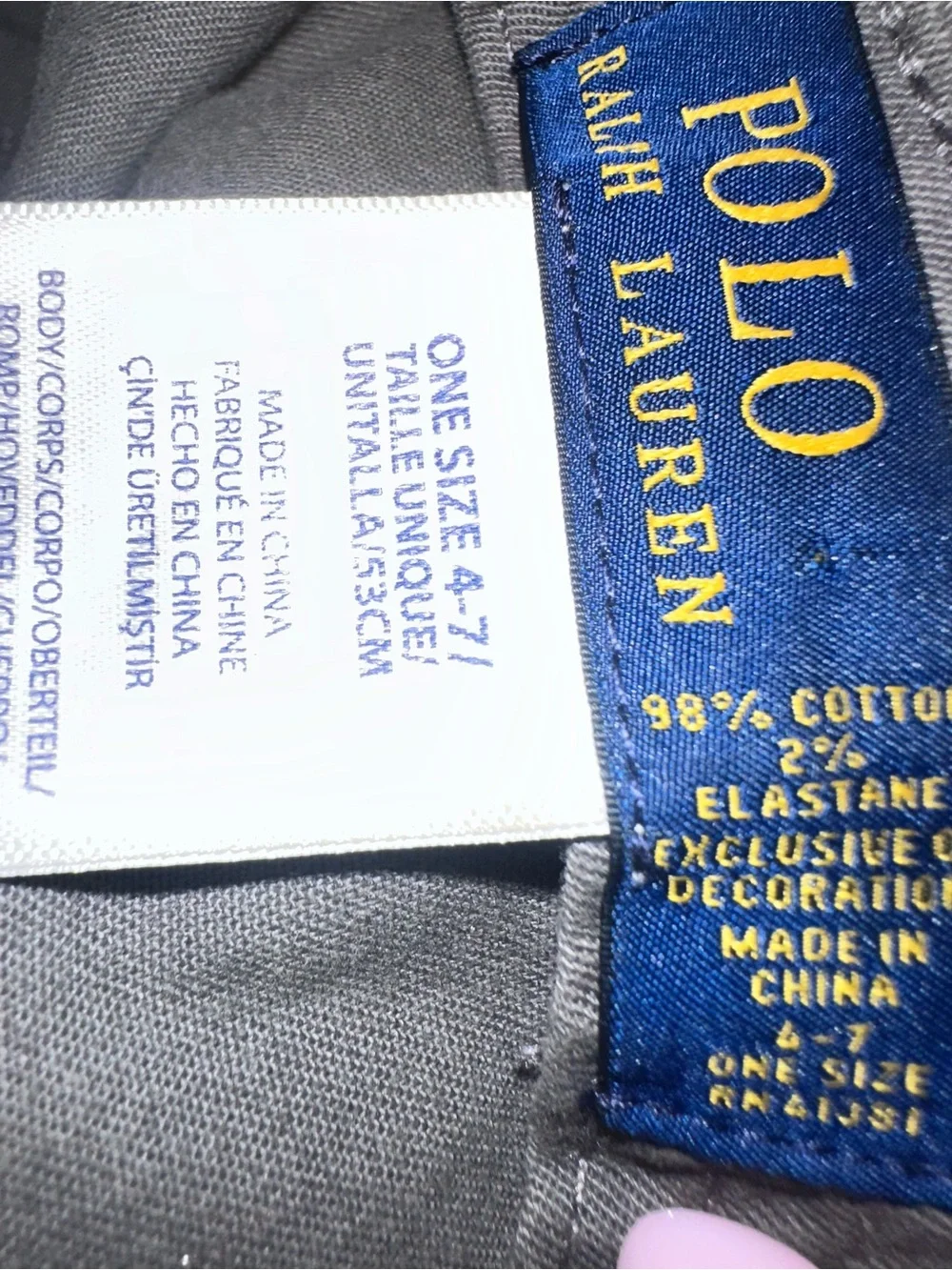 Polo by Ralph Lauren Gray Logo Baseball Cap